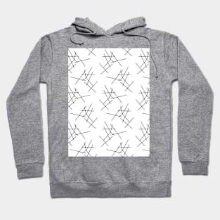 Abstract patterned, pattern, decor, ornament, seamless,  repeat, geometric, line, minimalism, elegant, concise Hoodie